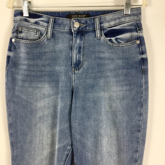 Judy Blue Danielle Undone Hem Boyfriend Jean JB88208 Size 27 - Picture 3 of 13